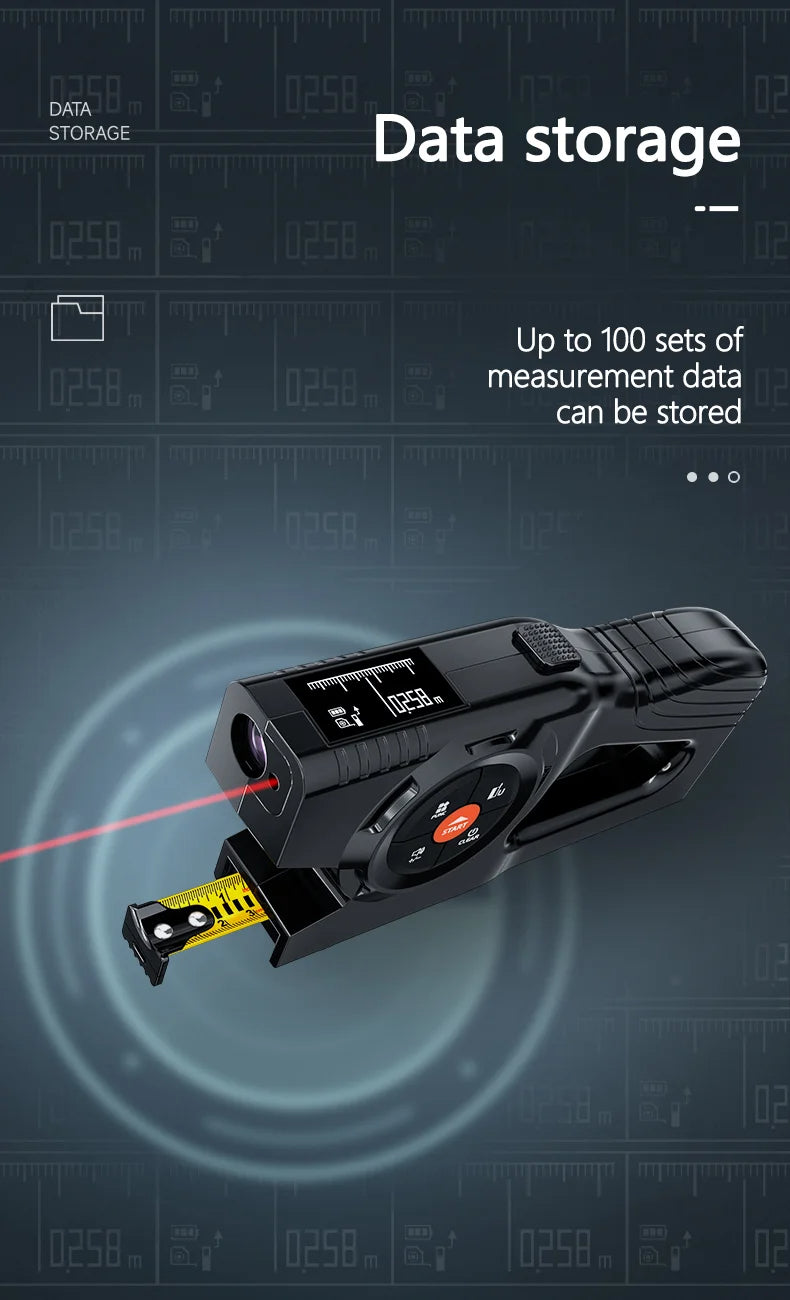 Tapelyzer 3‑in‑1 Digital Laser Tape Measure