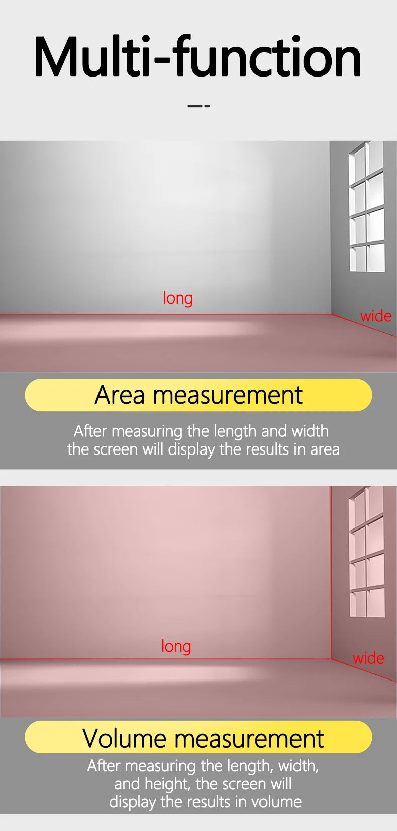 Tapelyzer 3‑in‑1 Digital Laser Tape Measure