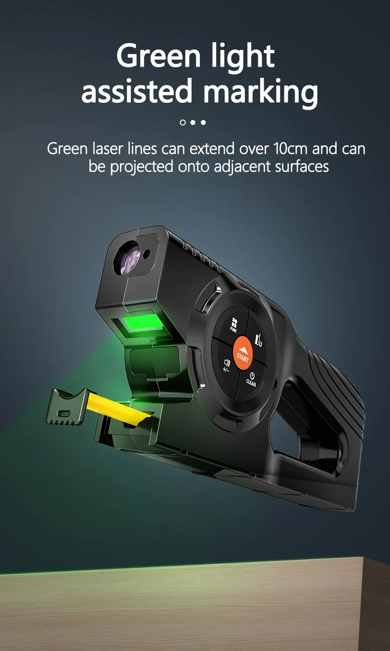 Tapelyzer 3‑in‑1 Digital Laser Tape Measure